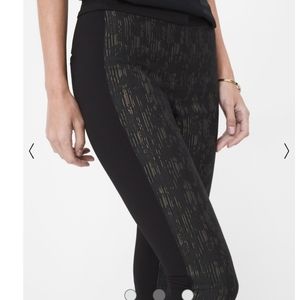 WHBM Embossed Skinny Ponte Pant Sz 10